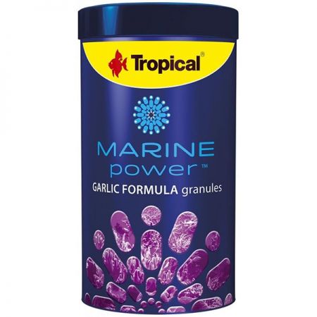 Tropical Marine Power Garlic Formula Granules Deniz Balıkları için Sarımsak Katkılı Balık Yemi 250 Ml 150 Gr