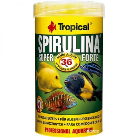 Tropical Spırulına Süper Forte Yoğun Spırulına İçerikli Balık Yemi 250 Ml 50 Gr