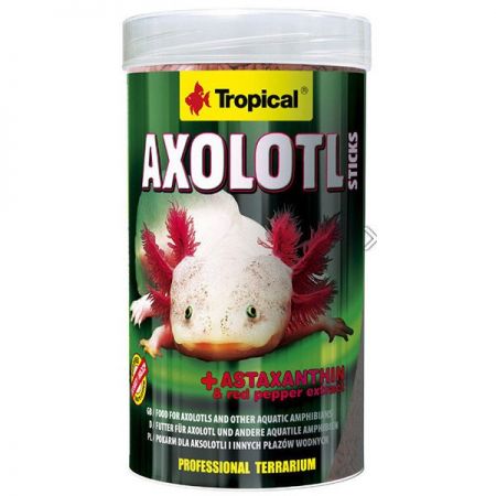 Tropical Axolotl Sticks İki Yaşamlı Canlılar için Çubuk Yem 250 Ml 135 Gr