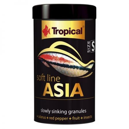 Tropical Softline Asia Asya Kökenli Balıklar için Renklendirici Balık Yemi Small 100 Ml 50 Gr