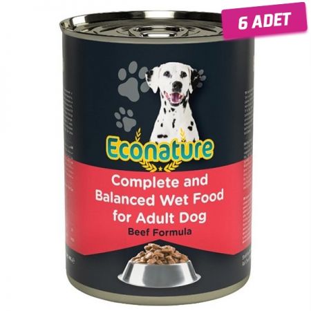 Econature Sığır Etli Yetişkin Köpek Konservesi 400 Gr - 6 Adet