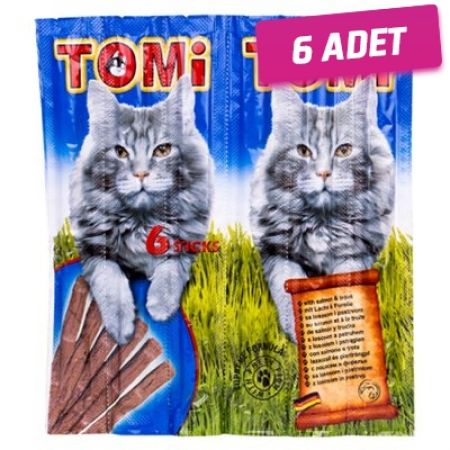 Tomi Somon ve Alabalıklı Stick Kedi Ödül Maması 6x5 Gr - 6 Adet