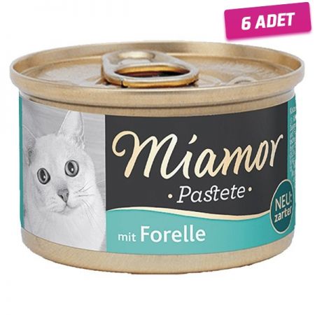 Miamor Pastete Alabalıklı Tahılsız Konserve Kedi Maması 85 Gr - 6 Adet