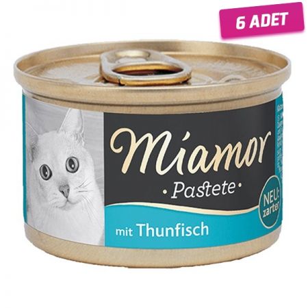 Miamor Pastete Ton Balıklı Tahılsız Konserve Kedi Maması 85 Gr - 6 Adet