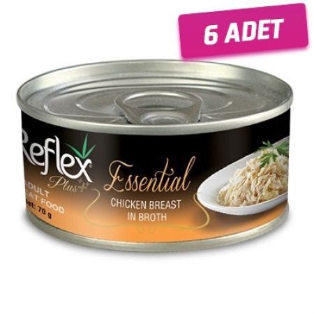 Reflex Plus Tavuk Göğüslü Yetişkin Konserve Kedi Maması 70 Gr - 6 Adet