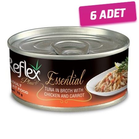 Reflex Plus Ton Balık Tavuklu Yetişkin Konserve Kedi Maması 70 Gr - 6 Adet