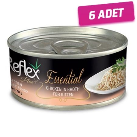 Reflex Plus Kitten Tavuklu Yavru Konserve Kedi Maması 70 Gr - 6 Adet