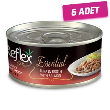 Reflex Plus Ton Balık ve Somonlu Yetişkin Konserve Kedi Maması 70 Gr - 6 Adet