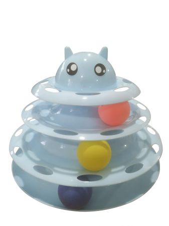 Nunbell 3 Katlı Kedi Oyuncağı Kedi Başlıklı Fare Oyunlu