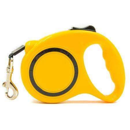 Nunbell Plus Makaralı Köpek Tasması Sarı NL4 3M-12KG