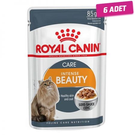 Royal Canin İntense Beauty Gravy Pouch Konserve Kedi Maması 85 Gr - 6 Adet