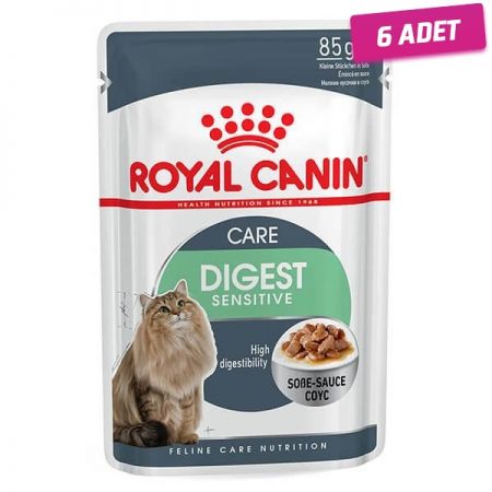 Royal Canin Digestive Sensitive Gravy Pouch Kedi Maması 85 Gr - 6 Adet