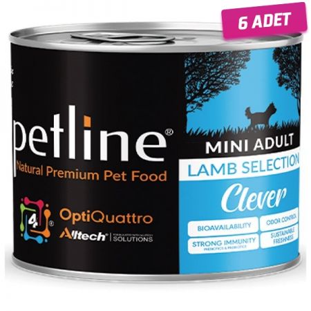 Petline Natural Mini Adult Kuzu Etli Jelly Yetişkin Köpek Konservesi 200 Gr - 6 Adet