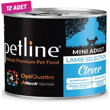 Petline Natural Mini Adult Kuzu Etli Jelly Yetişkin Köpek Konservesi 200 Gr - 12 Adet