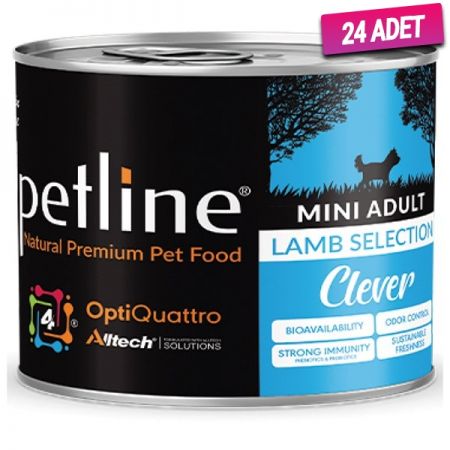 Petline Natural Mini Adult Kuzu Etli Jelly Yetişkin Köpek Konservesi 200 Gr - 24 Adet