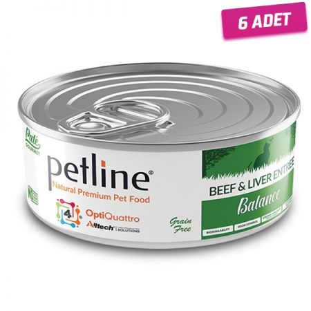 Petline Natural Adult Balance Dana Ve Karaciğerli Pate Yetişkin Kedi Konservesi 80 Gr - 6 Adet
