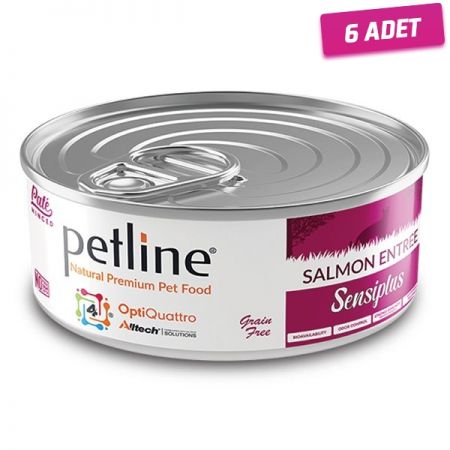 Petline Natural Adult Sterilised Somon Balıklı Pate Kısırlaştırılmış Yetişkin Kedi Konservesi 80 Gr - 6 Adet