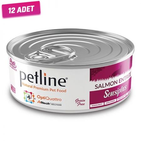 Petline Natural Adult Sterilised Somon Balıklı Pate Kısırlaştırılmış Yetişkin Kedi Konservesi 80 Gr - 12 Adet