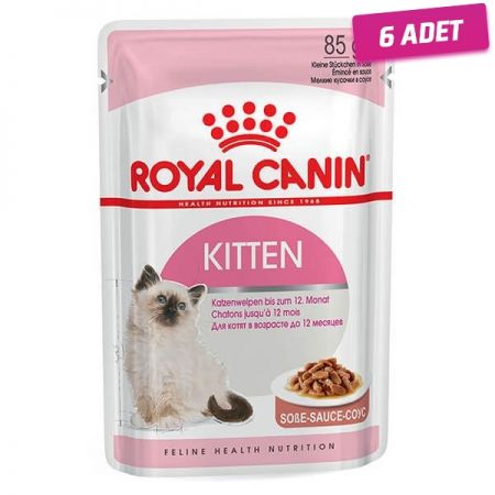 Royal Canin Kitten Gravy Pouch Yavru Konserve Kedi Maması 85 Gr - 6 Adet