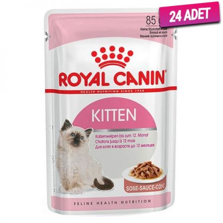Royal Canin Kitten Gravy Pouch Yavru Konserve Kedi Maması 85 Gr - 24 Adet