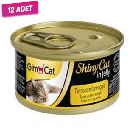 Gimcat Shinycat Tuna Balıklı Peynirli 70gr - 12 Adet