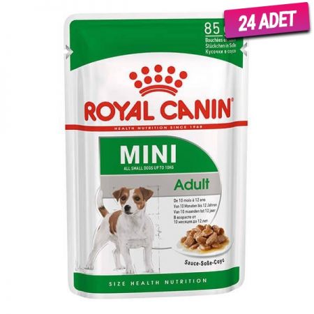 Royal Canin Adult Mini Gravy Pouch Köpek Konserve Maması 85 Gr - 24 Adet