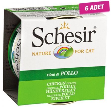 Schesir Tavuk Fileto Jöleli Konserve Kedi Maması 85 Gr - 6 Adet