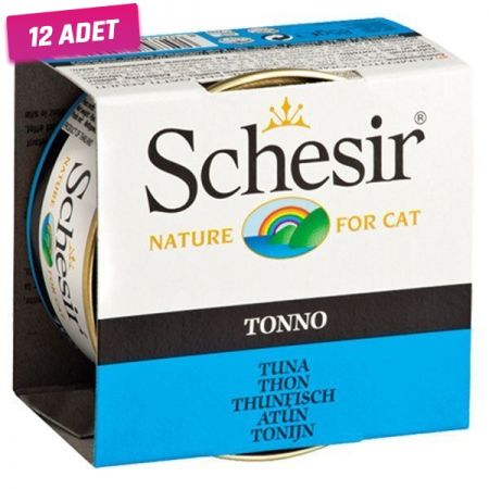 Schesir Ton Balıklı Jöleli Konserve Kedi Maması 85 Gr - 12 Adet