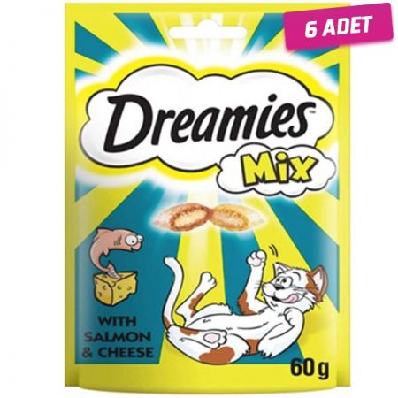 Dreamies Somon ve Peynirli Mix Kedi Ödül Maması 60 Gr - 6 Adet