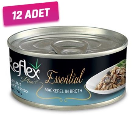 Reflex Plus Kumru ve Sardalyalı Yetişkin Konserve Kedi Maması 70 Gr - 12 Adet