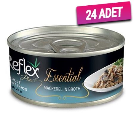 Reflex Plus Kumru ve Sardalyalı Yetişkin Konserve Kedi Maması 70 Gr - 24 Adet