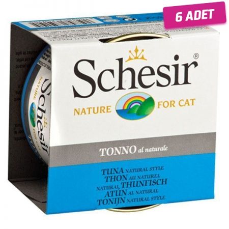 Schesir Ton Balıklı Naturel Konserve Kedi Maması 85 Gr - 6 Adet