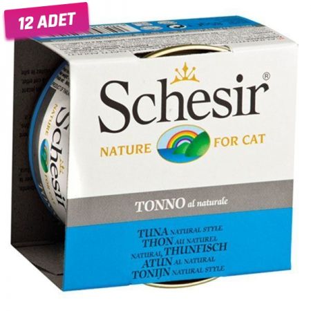 Schesir Ton Balıklı Naturel Konserve Kedi Maması 85 Gr - 12 Adet