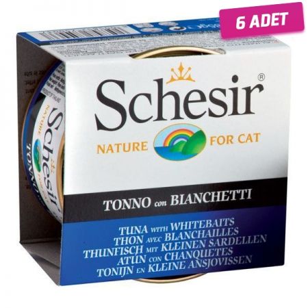 Schesir Ton Balıklı ve Ringa Balıklı Jöleli Konserve Kedi Maması 85 Gr - 6 Adet