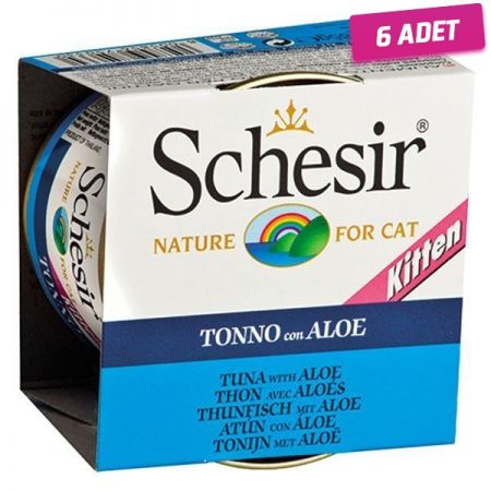 Schesir Kitten Ton Balıklı ve Aloeveralı Yavru Kedi Konservesi 85 Gr - 6 Adet