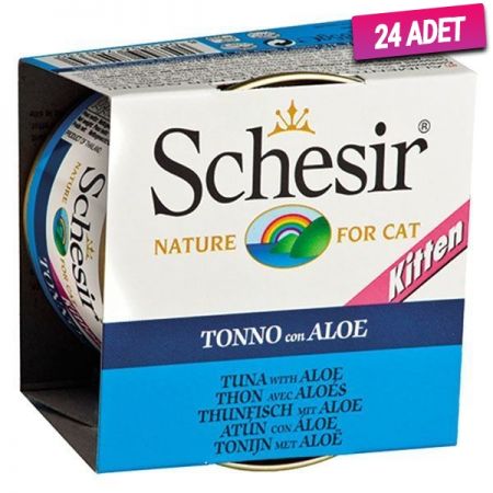 Schesir Kitten Ton Balıklı ve Aloeveralı Yavru Kedi Konservesi 85 Gr - 24 Adet