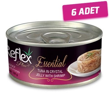 Reflex Plus Ton Balık ve Karidesli Jöleli Yetişkin Konserve Kedi Maması 70 Gr - 6 Adet