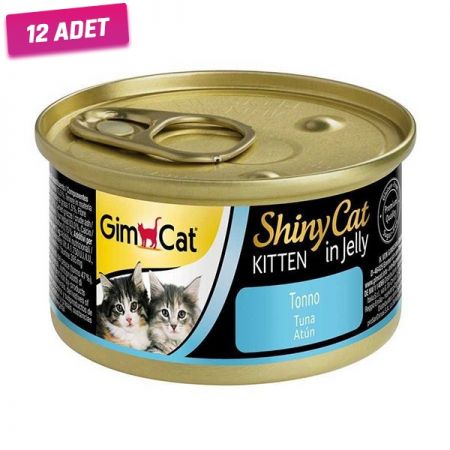 Gimcat Shinycat Yavru Tuna Balıklı Konserve Kedi Maması 70 Gr - 12 Adet