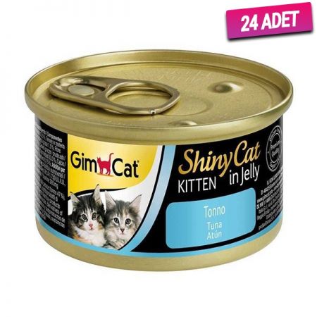 Gimcat Shinycat Yavru Tuna Balıklı Konserve Kedi Maması 70 Gr - 24 Adet