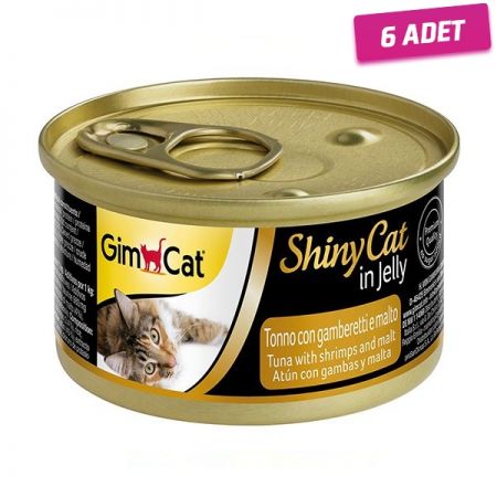 Gimcat Shinycat Tuna Balıklı Karidesli Malt 70gr - 6 Adet
