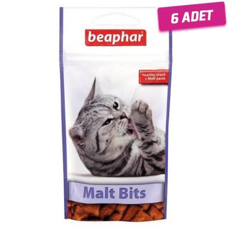 Beaphar Malt Bits Tüy Yumağı Attıran Malt Macunlu Kedi Ödül Maması 35 Gr - 6 Adet