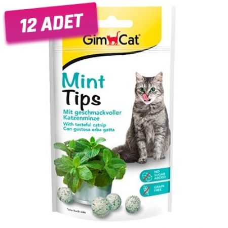 Gimcat Mint Tips Kedi Ödül Maması Tableti 40 Gr - 12 Adet