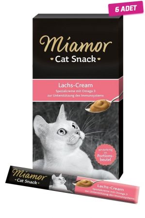 Miamor Cream Somonlu Kedi Ödül Maması 6x15 Gr - 6 Adet