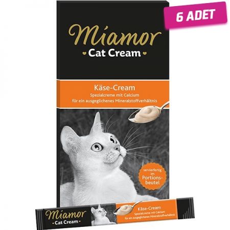 Miamor Cream Peynirli Sıvı Kedi Ödül Maması 5x15 Gr - 6 Adet