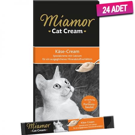 Miamor Cream Peynirli Sıvı Kedi Ödül Maması 5x15 Gr - 24 Adet