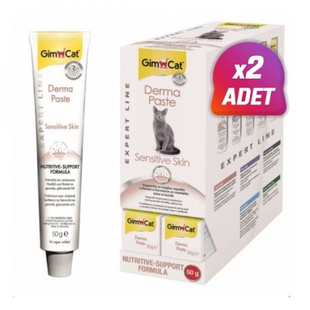 2 Adet - Gimcat Derma Paste Kedi Malt Macunu 50 Gr