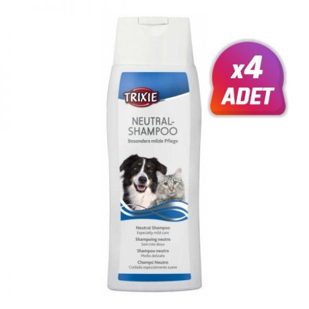 4 Adet - Trixie Köpek Şampuanı 250ml Naturel