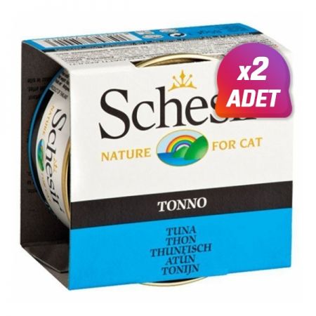 2 Adet - Schesir Ton Balıklı Jöleli Konserve Kedi Maması 85 Gr