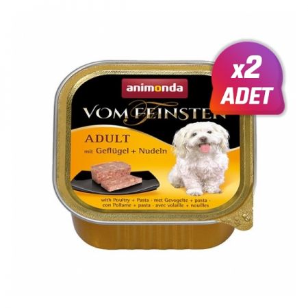 2 Adet - Animonda Kümes Hayvanı ve Makarnalı Yetişkin Köpek Konservesi 150 Gr