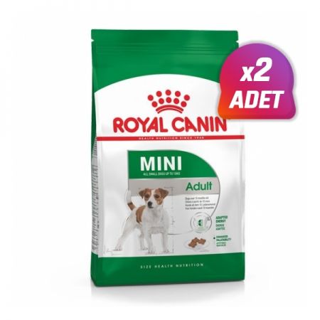 2 Adet - Royal Canin Mini Adult Küçük Irk Yetişkin Köpek Maması 4 Kg